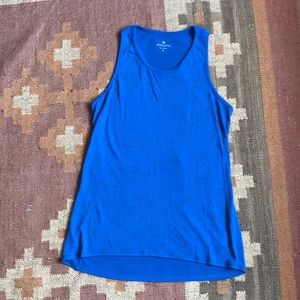 Athleta blue high neck Racerback tank Small